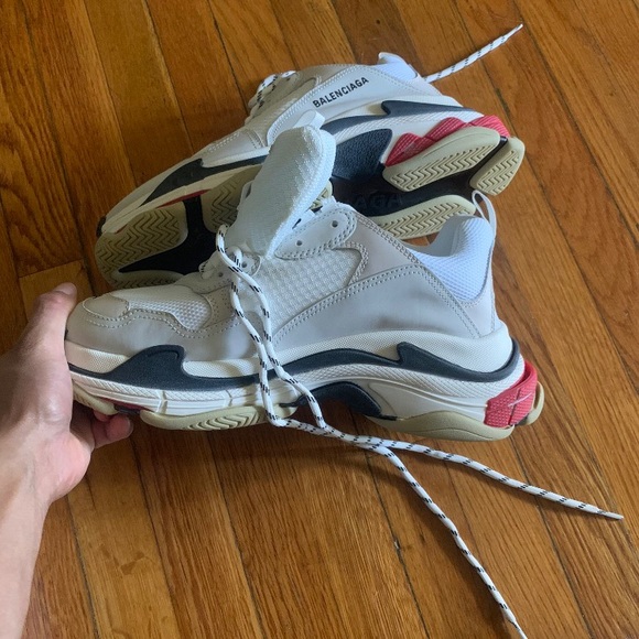 Deadstock, white/black/red Balenciaga’s size: 11 - Picture 7 of 8